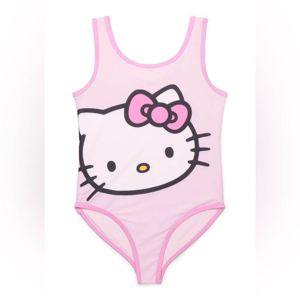 Sanrio Hello Kitty Girls Graphic One-Piece Swimsuit Size: XS NWT